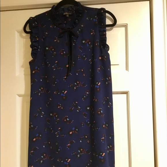 NWOT Dalia Sleeveless Navy Floral Dress - Picture 3 of 7